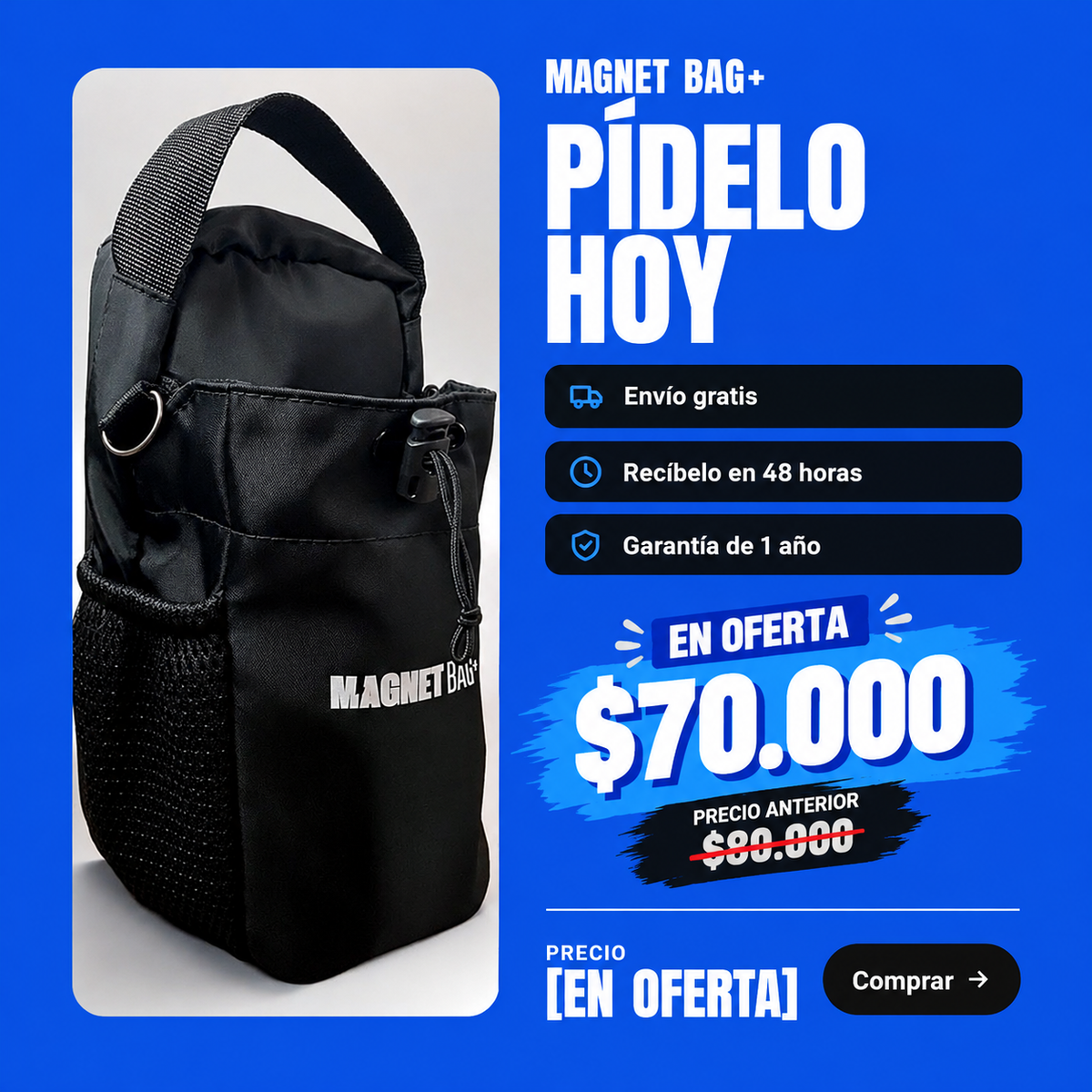 FitHold – Bolso magnético para el gym