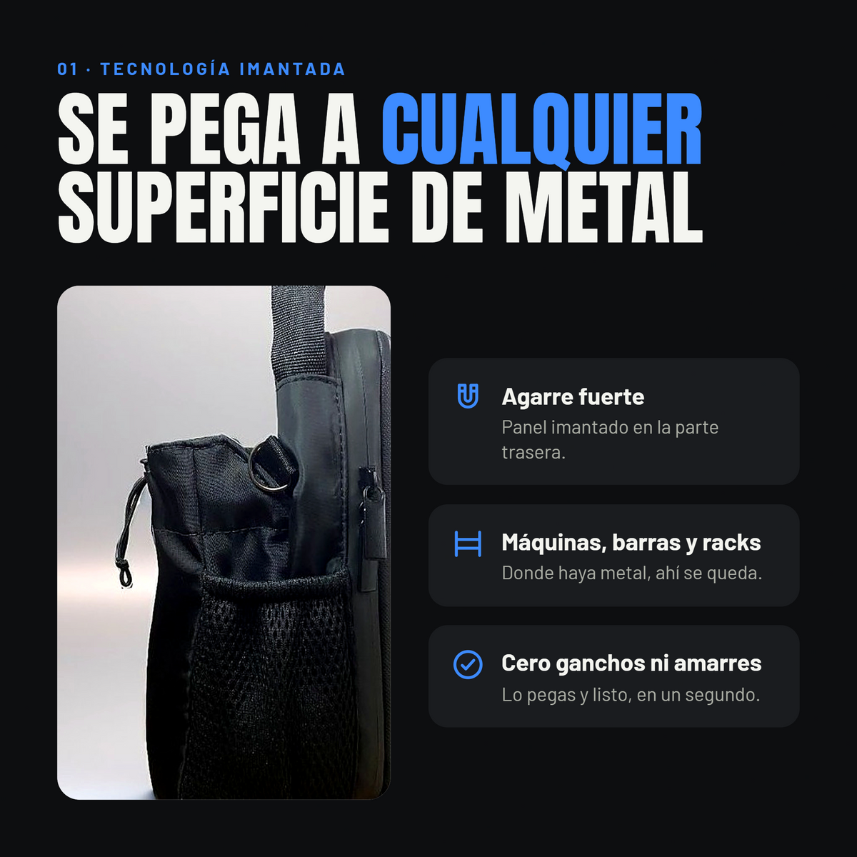 FitHold – Bolso magnético para el gym